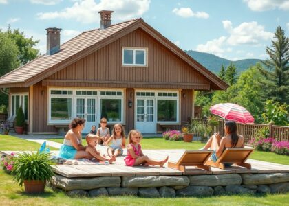 evrostroy-gel.ru | Проект дома из клееного бруса 10х12 для большой семьи